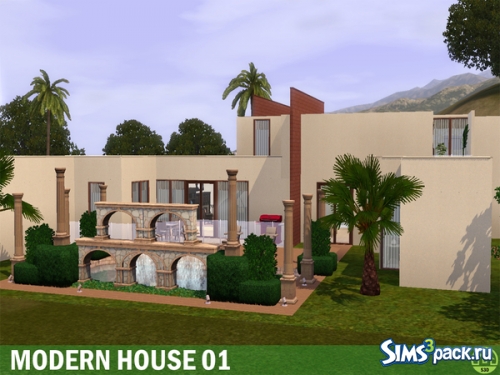 Уютный домик Modern Home 01 от Sims3Dynasty