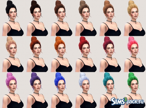 Прическа "Skysims Hair 72 Amily Retexture"