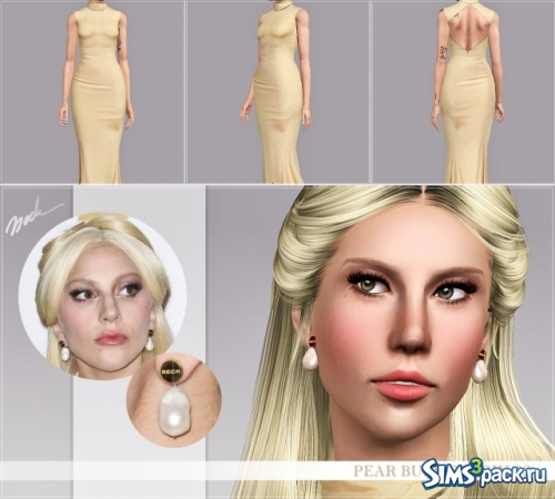 Платье и серьги The Oscars Luncheon | Custom Christian Siria от Artsims