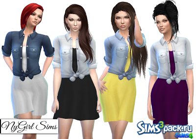 Платье с рубашкой от NYGIRL SIMS