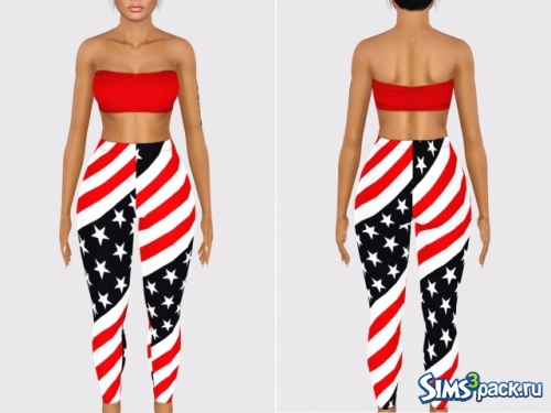 Кроп-топ и леггинсы American Apparel Bra and Legging