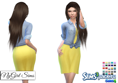 Платье с рубашкой от NYGIRL SIMS