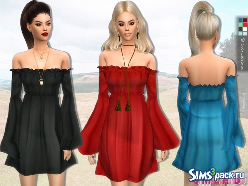 Платье Boho от sims2fanbg