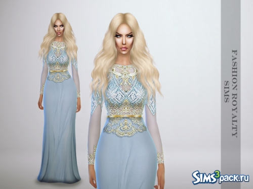 Платье в пол Lightblue Royalty Gown от FashionRoyaltySims