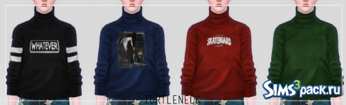 Свитшоты женский и мужской Rolled Up Sweatshirt (Turtleneck)