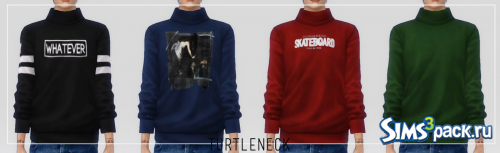 Свитшоты женский и мужской Rolled Up Sweatshirt (Turtleneck)