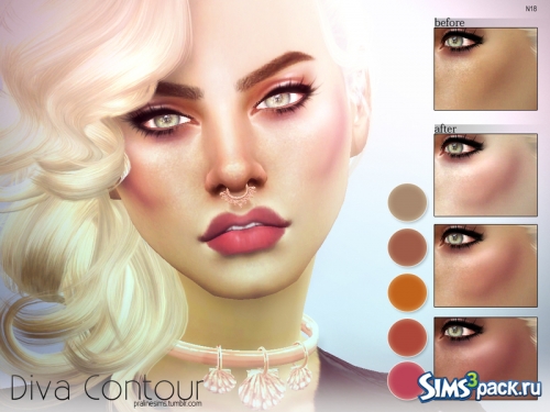 Контурные румяна Diva N18 от Pralinesims