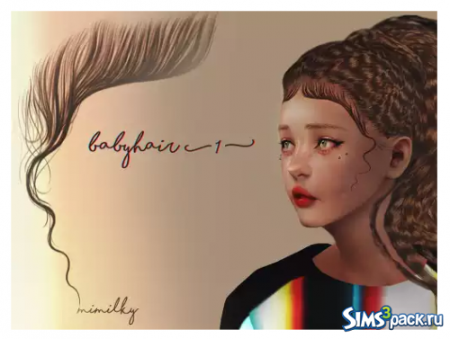 Прядь волос Babyhair от mimilky