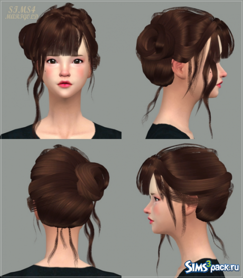 Прическа № 2 Hair Side Low Bun