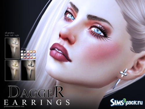 Серьги Dagger от Pralinesims