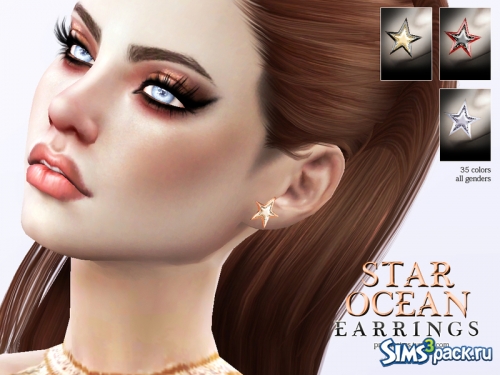 Серьги Star Ocean от Pralinesims