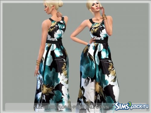 Платье Sleeveless Floral от Serpentrogue