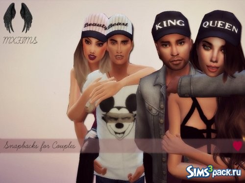 Набор кепок Snapbacks для пар от mxfsims