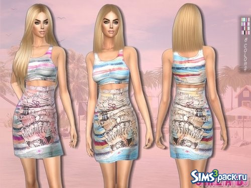 Набор одежды Printed summer от sims2fanbg