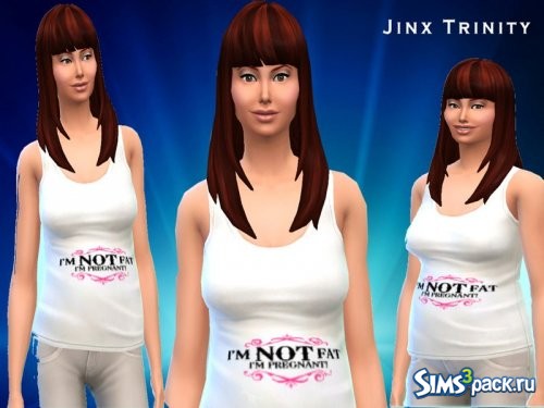 Топ I am not fat I am pregnant от JinxTrinity