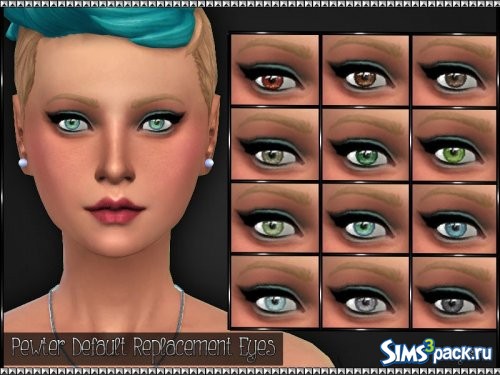 Линзы Pewter Default Replacement от SrslySims