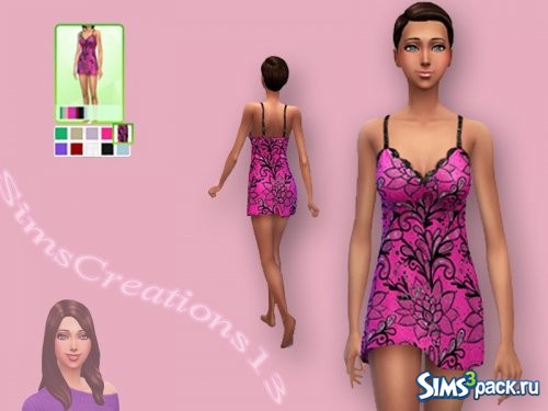 Ночнушка Sexy Hot Pink от SIMSCREATIONS13