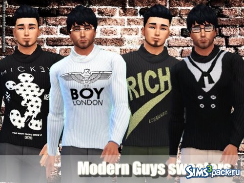 Свитер Modern guys от Pinkzombiecupcakes