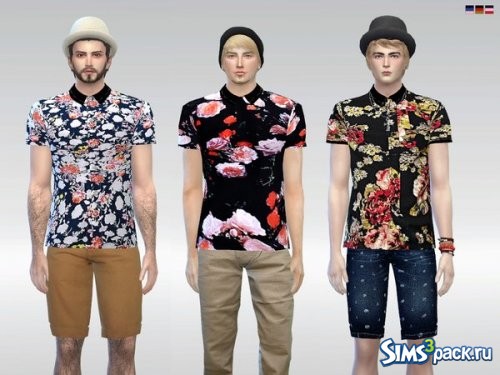 Мужская рубашка Floral Polo от McLayneSims