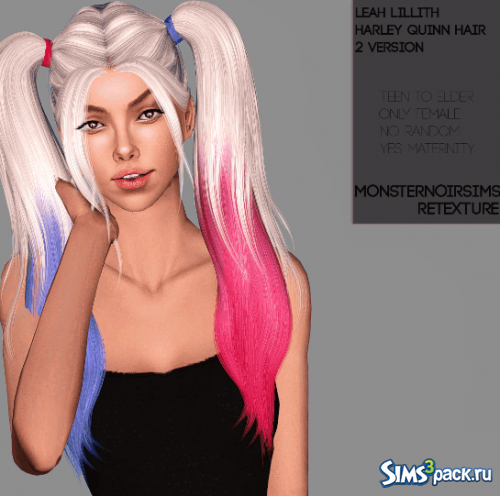 Ретекстура Leah Lillith - Harley Quinn от monsternoirsims