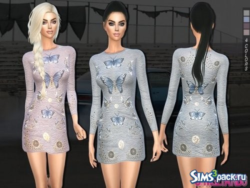 Платье Butterfly от sims2fanbg