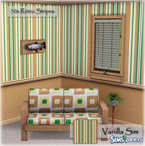 Текстура 70s Retro Stripes от Vanilla Sim