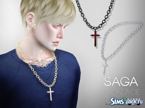 Колье для парней Saga от Pralinesims