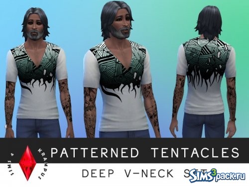 Мужская футболка Deep-V от SIms4Krampus