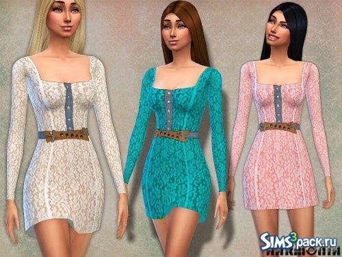 Платье Floral № 08 от sims2fanbg