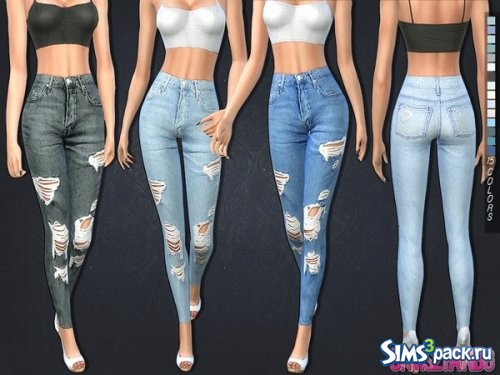 Джинсы Ripped skinny от sims2fanbg