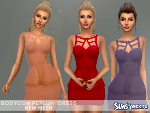 Платье Bodycon Peplum от NataliMayhem