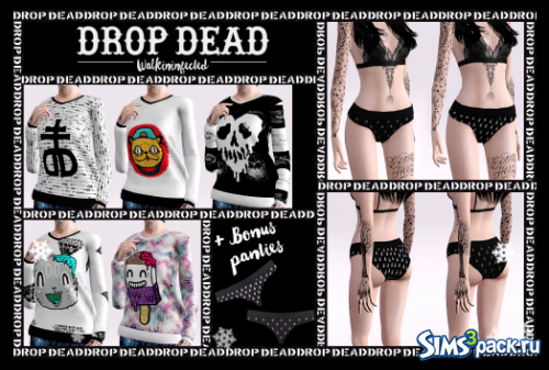 Свитер + нижнее бельё Drop Dead от Walkininfected