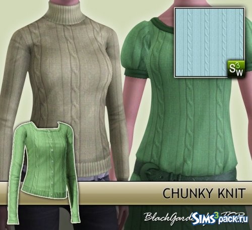 Вязаная текстура Chunky Ribbed от BlackGarden