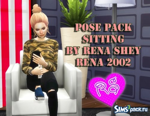 Sitting postures with phones/Сидячии позы с телефонам от Rena2002