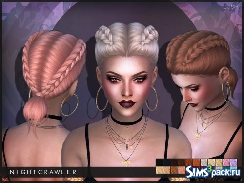 Прическа Lush от Nightcrawler Sims