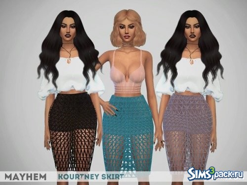 Юбка Kourtney от mayhem-sims