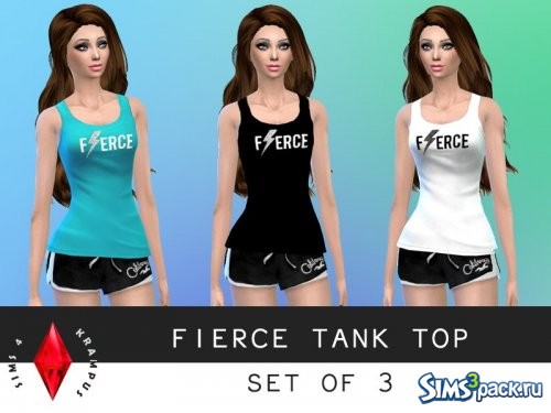 Сет топов Fierce от SIms4Krampus