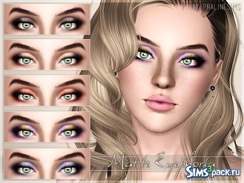 Тени для век Matte Eyephoria от Pralinesims