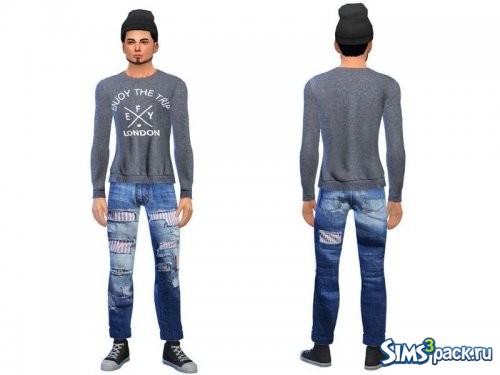 Повседневный наряд Cool boys от sweetsims4