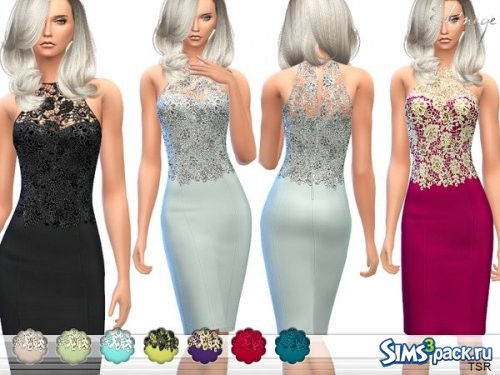 Платье Lace Bodice от ekinege