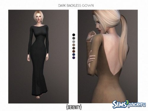 Платье Dark Backless от serenity-cc