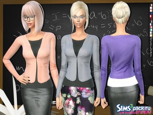 Учительский пиджак от sims2fanbg