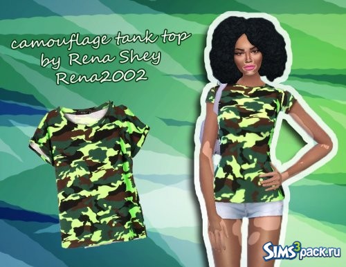 Camouflage tank top/Камуфляжная Майка от Rena2002