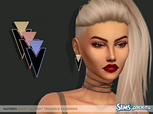 Серьги Triangle от mayhem-sims