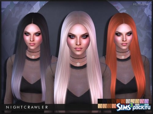 Прическа Runway от Nightcrawler Sims