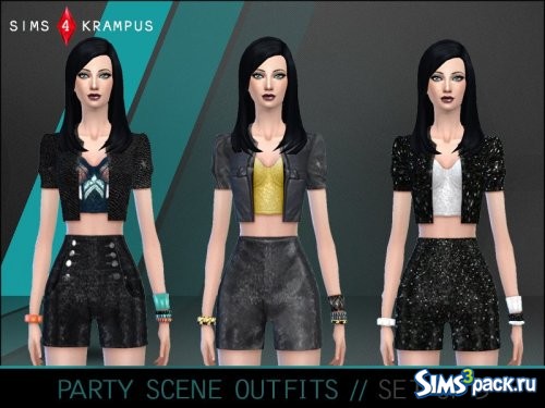 Наряды Party Scene от SIms4Krampus