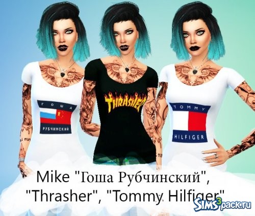 Майки &quot;Гоша Рубчинский&quot;, &quot;Thrasher&quot;, &quot;Tommy Hilfiger&quot; от Rena2002