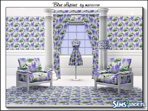 Текстуры Flowers in Blue