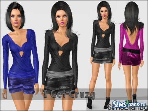 Платье I Get Crazy от sims2fanbg