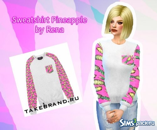 Sweatshirt Pineapple/Свитшот ''Ананас'' от Rena2002